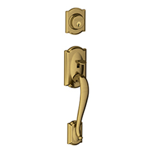 F58 Camelot Handleset Exterior 609 Antique Brass - Box Pack redirect to product page