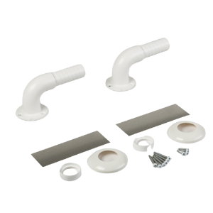 TimberTech Aluminum ADA 90° Wall Return Kit White 1/carton