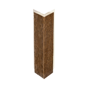 Diamond Kote® 5/4 in. x 4 in. x 10 ft. Rabbeted Woodgrain Outside Corner w/Nail Fin Canyon - 1 per pack