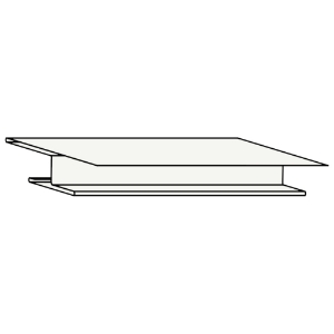 3/8 in. x 10 ft. Aluminum Miter Divider Snowmist 523