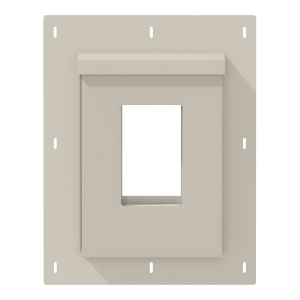 Diamond Kote® RigidMount Receptacle Mount Block Brushed Smooth Glacier Fog