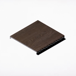 Quick Click Shadowline Soffit 6 in. x 20 ft. Modern Walnut