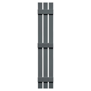 12 in. x 67 in. Board Batten 3-Board Shutter Storm Cloud 419