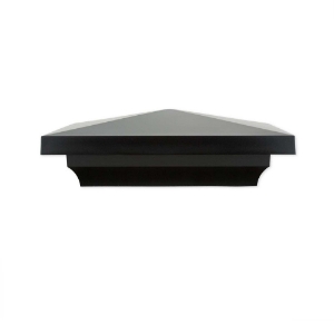 5.5 in. x 5.5 in. Composite Rail Pyramid Post Cap Matte Black