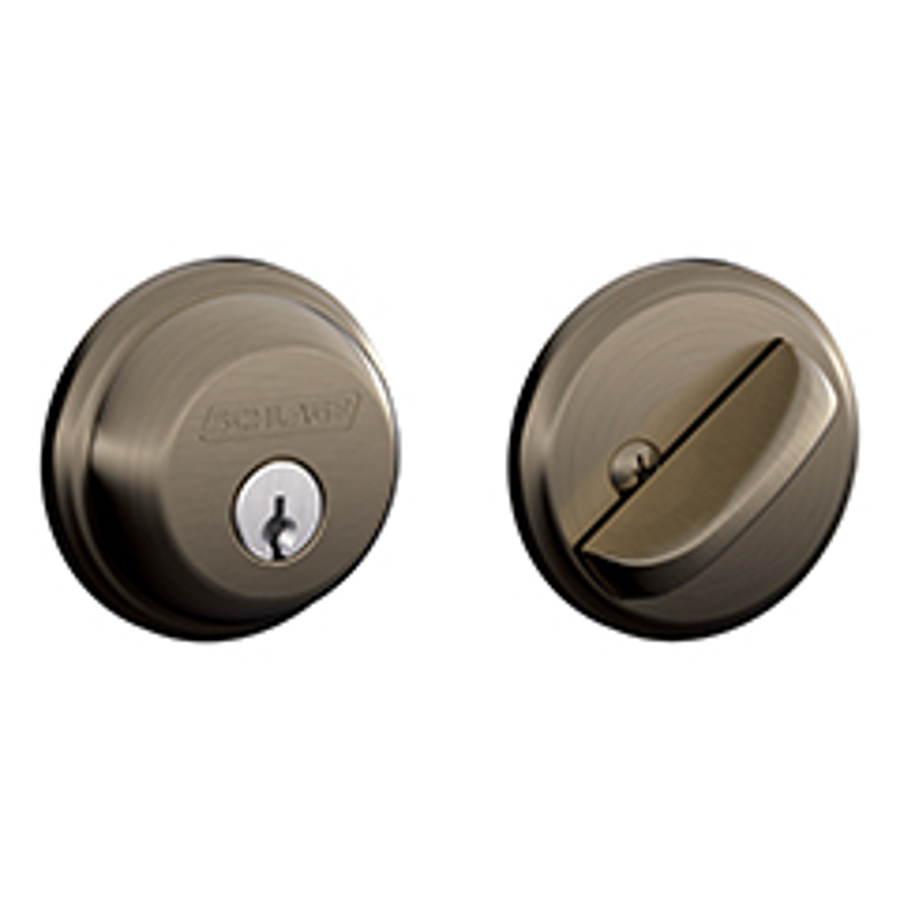 Wausau Supply | B60N Single Cylinder Deadbolt 620 Antique Pewter