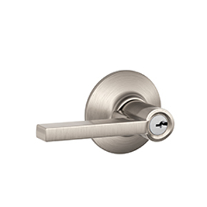 F51A Entry Latitude Lever 619 Satin Nickel - Box Pack