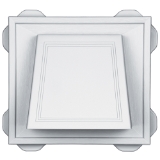 4" Hooded Vent #001 White