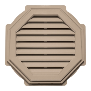 27 in. Octagon Louver Gable Vent #023 Wicker