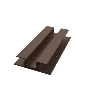 EasyTrim EZ-67 7/16 in. x 10 ft. 2-piece Vertical U Panel Trim Terra Bronze