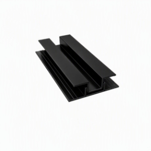 EasyTrim EZ-67 7/16 in. x 10 ft. 2-piece Vertical U Panel Trim Onyx