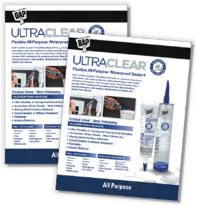 DAP UltraClear Sealant Sell Sheet