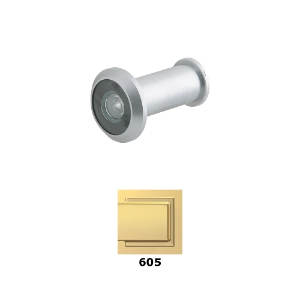 Ives 698 Wide Angle Door Viewer 190 degree Solid Brass 605 Bright Brass - Model:  698B3