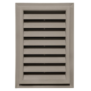 12 in. x 18 in. Rectangle Louver Gable Vent #022 Delta Clay
