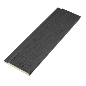 Diamond Kote® Boral 1 in. x 8 in. x 16 ft. Starter Board Woodgrain Graphite 2 pk.