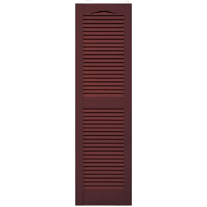 12 in. x 25 in. Open Louver Shutter Bordeaux #167