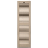 12 in. x 31 in. Open Louver Shutter Wicker #023