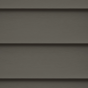 CERTAplank Single 7 in. Woodgrain Reinforced Clapboard 12 ft.  Smoky Gray