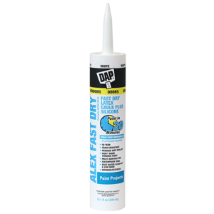 DAP Alex Fast Dry Acrylic Latex Caulk Plus Silicone 10.1 fl. oz. - White