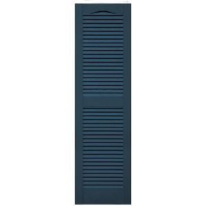 12 in. x 72 in. Open Louver Shutter Cathedral Top Classic Blue #036