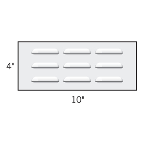 Eldorado 4 in. x 10 in. Vent * Non-Returnable *