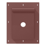 Diamond Kote® RigidMount Split Mount Block Brushed Smooth Bordeaux