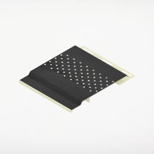 4 in. Vented Soffit 20 ft. Charred Black