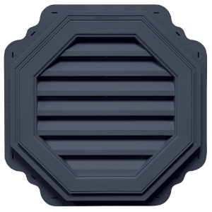 22 in. Octagon Louver Gable Vent CT Deep Mineral 913