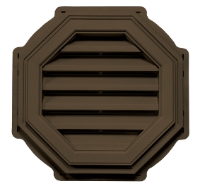 18 in. Octagon Louver Gable Vent #397 CT Rustic Blend