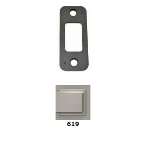 Schlage 10-116 Round Corner Deadbolt Strike Plate - 619
