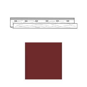 TruCedar 1 in. Steel J-Channel Cottage Red  * Non-Returnable *