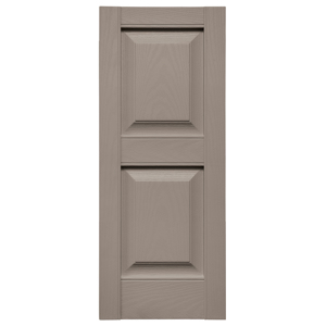 12 in. x 31 in. Raised Panel Shutter Clay #008