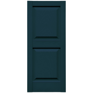 14-3/4 in. x 35 in. Raised Panel Shutter Midnight Blue #166