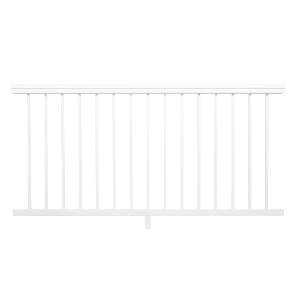 36 in. x 6 ft. Impression Rail Express Level Universal Aluminum Rail Panel White AZTIX36UNLP6W