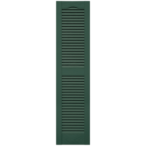 12 in. x 52 in. Open Louver Shutter Forest Green #028