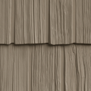 10 in. Staggered Shake 644 Pebble Clay 62.5 in.