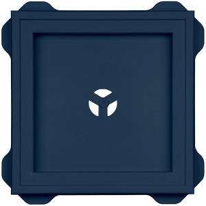 Recessed Square Mount Block Midnight Blue 423