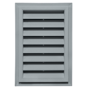 12 in. x 18 in. Rectangle Louver Gable Vent Oxford Blue 040