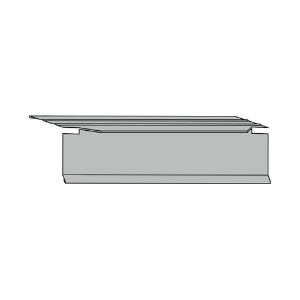 1 in. x 10 ft. Aluminum T-Style Drip Edge Pewter 805