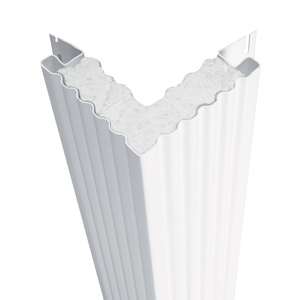 20 ft. Fluted SuperCorner Foam Insert Colonial White