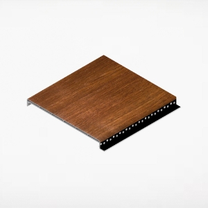 Quick Click Shadowline Soffit 6 in. x 16 ft. Harvest Walnut