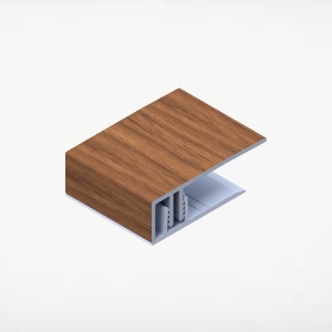 Universal Siding J-Trim 2-Piece 2 in. x 12 ft. Alum/PVC Spanish Redwood