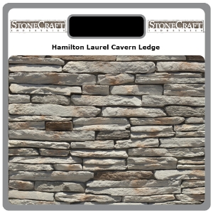 StoneCraft Hamilton Laurel Cave Ledge Sample Board