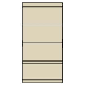 16 in. x 12 ft. Aluminum Solid Soffit Desert Tan 327