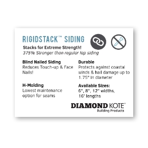 Diamond Kote®  ID Signage 4x3 - RigidStack Siding