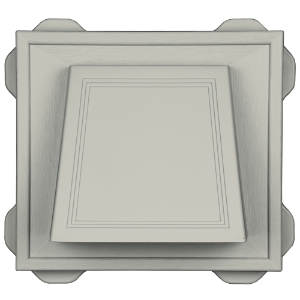 4" Hooded Vent #017 Silver Gray