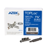 1-5/8 in. TOPLoc Stainless Steel Fascia Screws Dark Gray 100 Pk