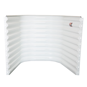 Area  Well 68 in. x 36 in. x 60 in. Wall Mount White