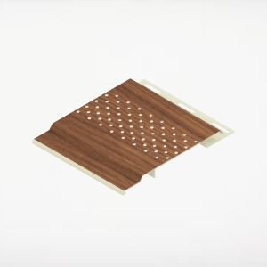 4" Vented Soffit 12' Spanish Redwood  8/pk ChamClad