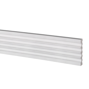 15/16 in. x 5-1/4 in. x 16 ft. PVC Smooth Fluted Casing AMFR06192  * Non-Returnable *
