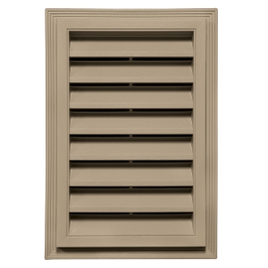 12 in. x 18 in. Rectangle Louver Gable Vent #179 Tumbleweed